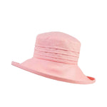 Ladies linen sun hat in light pink